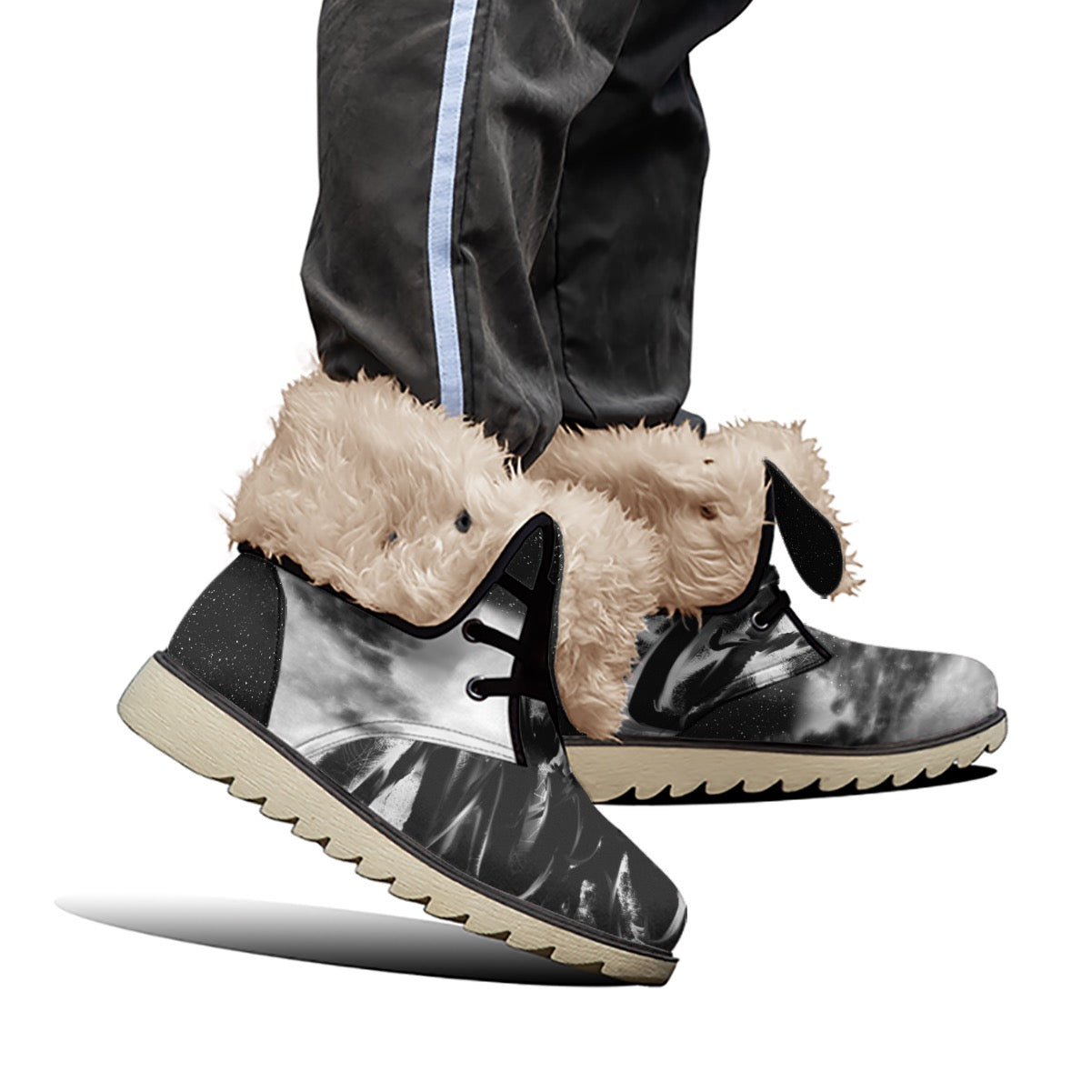 Cosmic Wonder Pour Hommes et Tous Plush Boots by Sincerely Jasmine McMorran